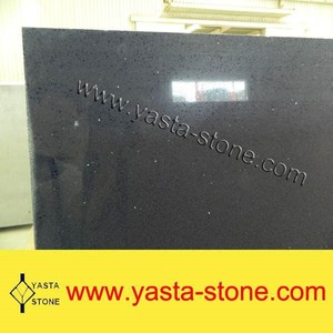 giá bán mỗi mét vuông thạch anh sàn màu đen gương đá thạch anh - Product Image 5