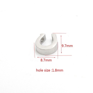 Specchio lucidato in acciaio inox 3 colori fai da te cuore di coda di pesce di luna <span class=keywords><strong>cavallo</strong></span> di piccole perle braccialetto per la creazione di gioielli - Product Image 3