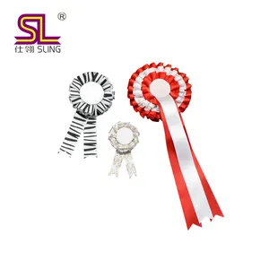 Aangepaste Logo Award Lint Rozetten Voor Horse Show
