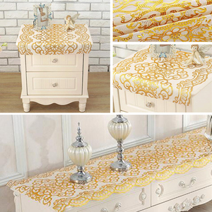 Manteles <span class=keywords><strong>de</strong></span> Encaje <span class=keywords><strong>de</strong></span> Vinilo Dorado/Plateado, Manteles <span class=keywords><strong>de</strong></span> PVC <span class=keywords><strong>con</strong></span> Encaje - Product Image 5