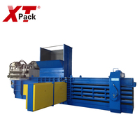 Presse à balles compacteuse hydraulique automatique XTPACK de haute qualité, haute rigidité, tension 220-480V, pression 200 tonnes, 45KW*3