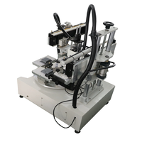 Machine d'impression d'écran de table plate de haute précision de 4 stations pour étiqueter des robots bouteilles cas de téléphone imprimantes d'écran en soie de ferme