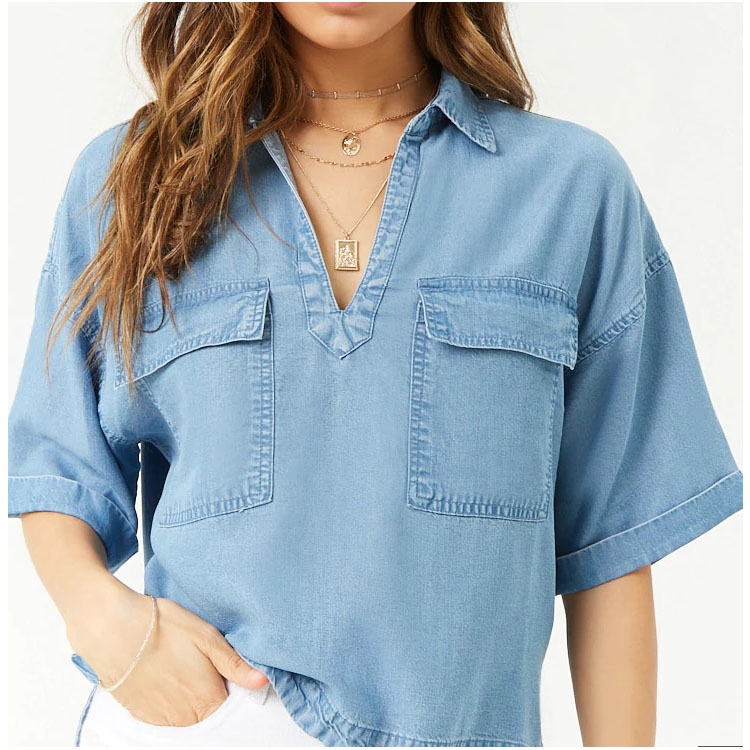 Mujer Camisa Chambray Cn, Comprar los mejores Mujer Camisa Chambray,  Redireccionado de Cn Factories en Alibaba.com