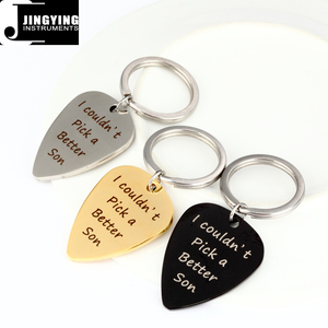 Púas de Guitarra de Acero Inoxidable Hechas en China al por Mayor, con Llavero, Regalo de Navidad, Accesorios y Piezas para Guitarra - Product Image 2