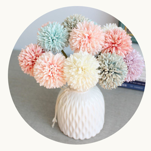 Fleurs artificielles en soie bon marché, type chrysanthème, pissenlit, trompette, épine, tige unique, <span class=keywords><strong>allium</strong></span>, pour le tennis de table 2023 - Product Image 1