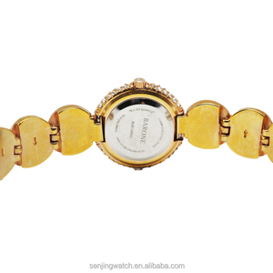 高级ファッションカスタムデザインレディースダイヤモンド石英ブレスレットサファイアクリスタルガラス腕時計 - Product Image 6