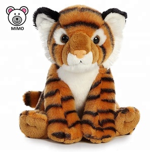 Peluche Tigre Seduto Economico all'Ingrosso, Basso MOQ, 100% Poliestere, Giocattolo Morbido Personalizzato per Bambini - Product Image 4