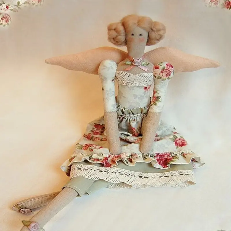 Тряпичная кукла балерины, ростом 18 дюймов, кукла Тильда ручной работы, Текстиль