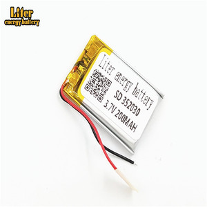 Rechargeable battery lithium polymer battery battery <span class=keywords><strong>3</strong></span>,7 V 352030, 200 mah Li-ion battery - Product Image 4
