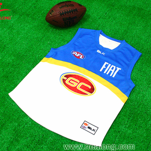 Maillot de football australien AFL personnalisé pas cher – Meilleur design d'équipe – Respirant, grande taille, polyester/coton, séchage rapide - Product Image 3