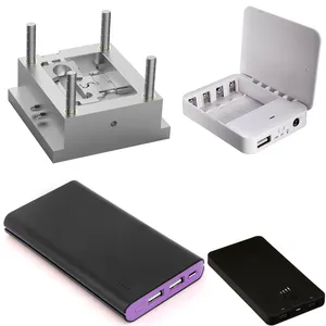 Luxury Power Banks Battery 5V 2.1A double usb portable Power plastic housing mold / mould