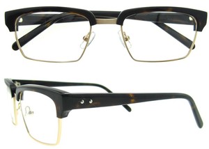 2015 alta calidad gafas moda Negro / tortuga hombres ópticas gafas <span class=keywords><strong>de</strong></span> Proveedores ACETATO silueta anteojos marcos hechos a mano - Product Image 2