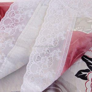 Tovaglia in <span class=keywords><strong>PVC</strong></span> con Bordo in Pizzo da 3 Pollici, Impermeabile, Facile da Pulire, Retro in Flanella, Prezzo all'Ingrosso dalla Cina - Product Image 3