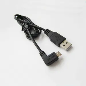 定制 90 度微型 Usb 2.0 数据充电线，适用于 Android 的直角微型 Usb 扩展充电线