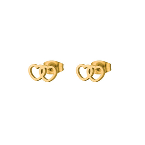 Di modo Minimalista Disegno Bello Regalo Dei Monili Degli <span class=keywords><strong>Orecchini</strong></span> Della Vite Prigioniera 316L In <span class=keywords><strong>Acciaio</strong></span> Inox Ragazze Hollow Doppio Cuore <span class=keywords><strong>Orecchini</strong></span> Ragazze - Product Image 6