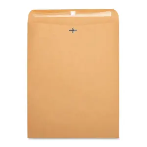 Envelopes de fecho, alta qualidade 9x12 polegadas marrom envelope de negócios com janela