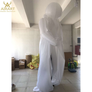 Marionnette fantôme blanche <span class=keywords><strong>gonflable</strong></span> à éclairage led <span class=keywords><strong>géant</strong></span>, costume de poupée de marche pour festival ville parade Z03 - Product Image 3