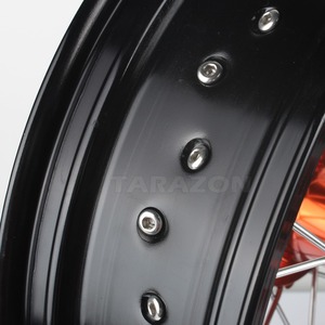 Jeux de jantes à rayons Supermoto Motocross pour Kawasaki Honda Suzuki <span class=keywords><strong>Yamaha</strong></span> KTM HUSQVARNA GasGas Beta Sherco - Product Image 4