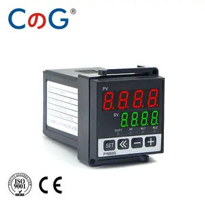 CG PY9000G 48*48มม. เลือกฟาเรนไฮต์หรือเซลเซียส K ชนิดอินพุตเดียว220V 1200องศาโปรแกรม PID ควบคุมอุณหภูมิ