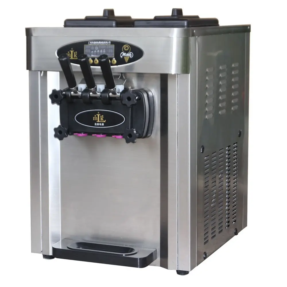 ステンレス鋼商用機グレースソフトアイスクリームとハードアイスクリームの自動販売機のレンタル