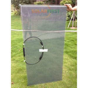 Custom Color 60% 70% 80% Transparency CDTE Frameless Thin Film <strong>Solar</strong> <strong>Panel</strong> Transparent - Product Image 3