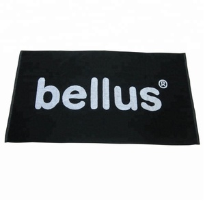 Logo lujo relieve blanco <span class=keywords><strong>y</strong></span> negro playa Logotipo de toalla - Product Image 1