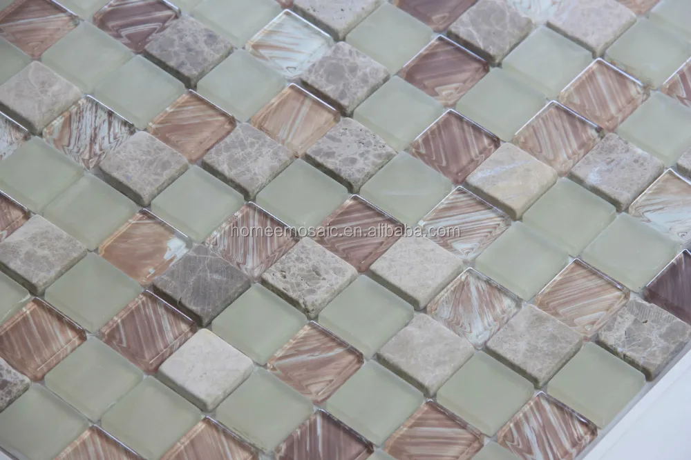 pavimento in marmo di design foto piastrelle da cucina in vetro mattonelle di mosaico