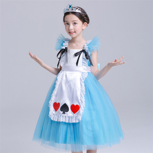 Filles Cosplay Princesse Robe Alice <span class=keywords><strong>Au</strong></span> Pays <span class=keywords><strong>Des</strong></span> Merveilles Costume Robe - Product Image 4