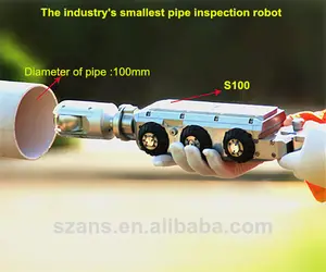 छोटी पाइप रोबोट क्रॉलर कैमरा singa s100 के