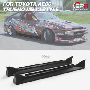 Falda lateral de fibra de vidrio estilo Toyota AE86 Trueno MBT2 - Product Image 2
