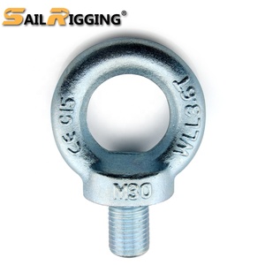Boulon à oeil forgé Din580 <span class=keywords><strong>de</strong></span> <span class=keywords><strong>levage</strong></span> en acier au carbone C15 <span class=keywords><strong>M16</strong></span> M20 boulon à oeil à <span class=keywords><strong>anneau</strong></span> - Product Image 4