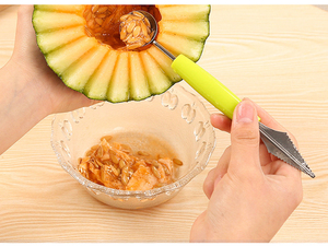 Cuchillo para Tallar Frutas 2 en 1 con Doble Cabeza, Cuchara para Kiwi, Sandía, Melón, Cuchara para Frutas, Cuchara para Puré de Papas, Cuchara para Helado - Product Image 6