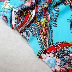 الجملة مميزة العرقية نمط بيزلي طباعة نايلون ليكرا قماش لملابس السباحة