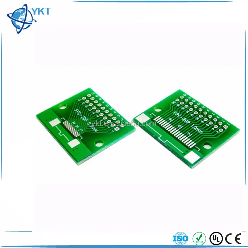 20P FFC FPC 어댑터 플레이트 0.5mm 1.0MM 피치 2.45mm 20Pin PCB 보드 TFT LCD 용 플랫 케이블 소켓 커넥터
