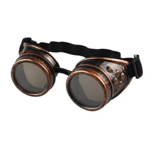 Óculos de sol masculino cosplay, óculos de sol personalizado, vintage, retrô, gótico, steampunk, óculos de sol protetores