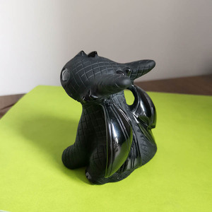 Meubles en obsidienne noire, édition, sans dents, Dragon, fait à la main, la nuit, furie, le mignon, dragons - Product Image 4