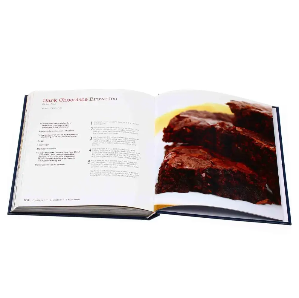 Custom Services Hardcover Cook Recipe Book Printing