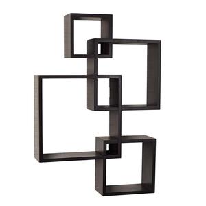 Decorativo Montaggio A Parete mensola a casa Galleggiante Si Intersecano Cubo Accent scaffale A Muro libreria