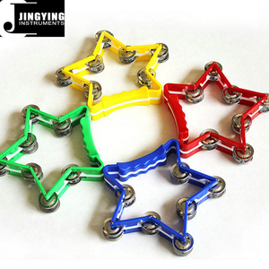 En gros Orff Petit Persuccion Série KTV Instruments de Musique En Plastique Étoile Hochet Tambourin Bruit <span class=keywords><strong>Maker</strong></span>