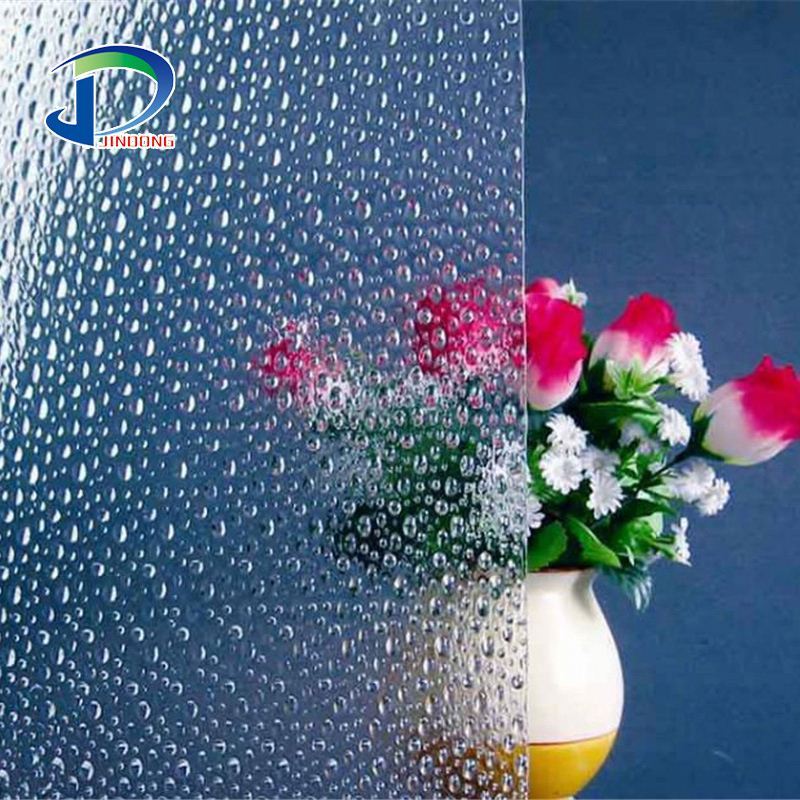 4mm clear flora karatachi figured patterned glass price