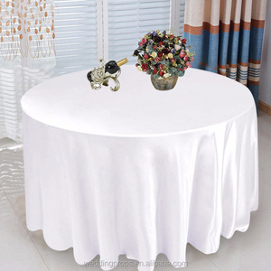 Luxe fijne party grote bulk roze linnen tafellopers circulaire tafelkleden eettafel cover tafelkleed tafelkleden - Product Image 3