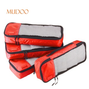 Approvisionnement d'usine voyage emballage cubes 4 pcs ensemble mince voyage bagages sacs - Product Image 3