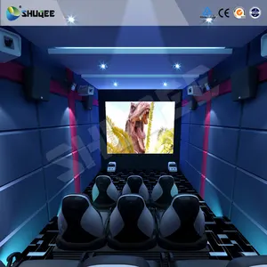 New Popular 3d/4d/5d/6d Cinema Theater Movie with 9 Dynamic Seats