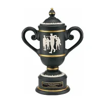 Siyah beyaz reçine Golf kulübü şampiyonu Trophy