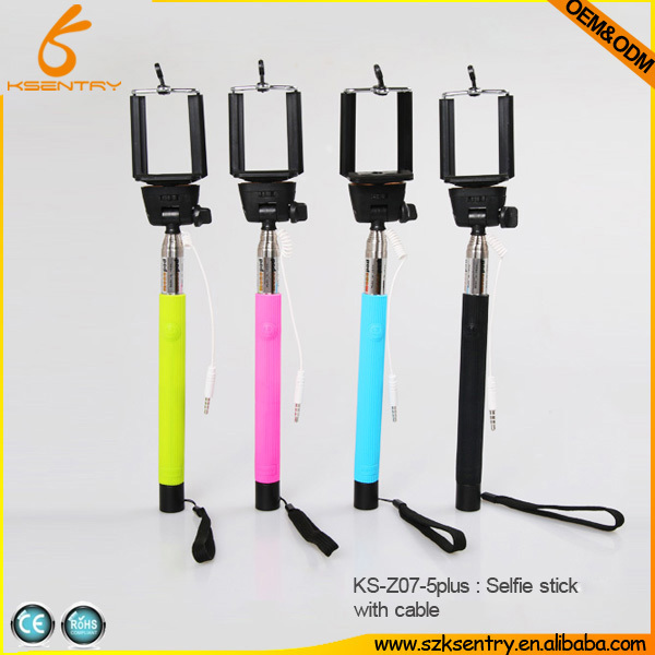 Best Quality Z07-5 plus Cable Take Pole Selfie Stick