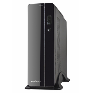 เคสคอมพิวเตอร์ตั้งโต๊ะ Micro ATX <span class=keywords><strong>MINI</strong></span> Tower แบบบางทำจากโลหะพร้อมพอร์ตด้านหน้าและพัดลมทำความเย็น - Product Image 2