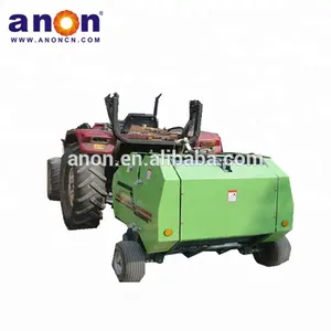 ANON Agriculture Grass Straw manual Hay Baler Machine Mini Round Baler