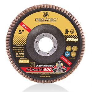 <span class=keywords><strong>Disque</strong></span> à lamelles en zircone de qualité allemande 125x22mm T27/T29 - Product Image 4