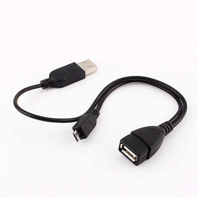 OTG Host Power Splitter Y Cable Micro USB Male to USB a Male &Female Adapter Cable Y Splitter OTG Cable