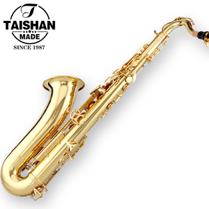 Taishan高品質ゴールドラッカーテナーサックス、Bbトーンブラスボディ - Product Image 3